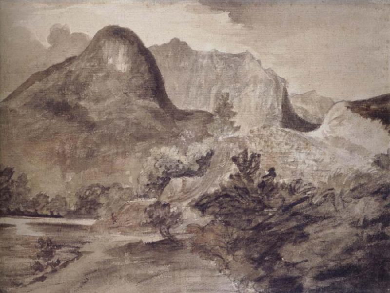 John Constable The Castle Rock,Borrowdale Norge oil painting art